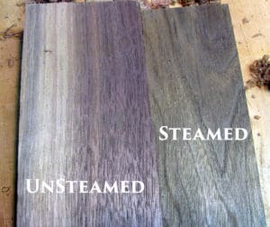 steamed vs unsteamed walnut